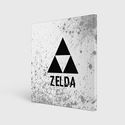 Холст квадратный Zelda glitch на светлом фоне, цвет: 3D-принт