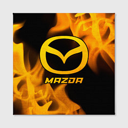 Холст квадратный Mazda - gold gradient, цвет: 3D-принт — фото 2