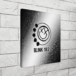 Холст квадратный Blink 182 glitch на светлом фоне, цвет: 3D-принт — фото 2