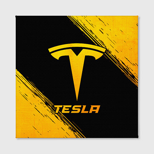 Картина квадратная Tesla - gold gradient / 3D-принт – фото 2