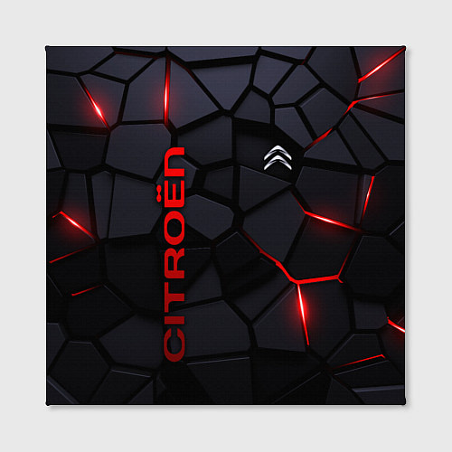Картина квадратная Citroen - плиты с эффектом свечения / 3D-принт – фото 2