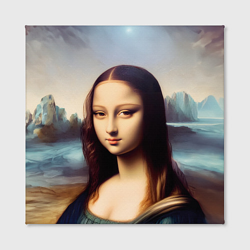 Картина квадратная Нейросеть - азиатская Мона Лиза / 3D-принт – фото 2