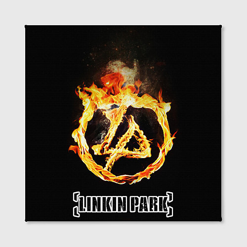 Картина квадратная Linkin Park - fire logo / 3D-принт – фото 2