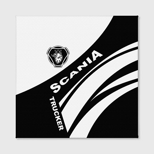 Картина квадратная Scania дальнобойщик / 3D-принт – фото 2