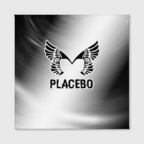 Картина квадратная Placebo glitch на светлом фоне / 3D-принт – фото 2