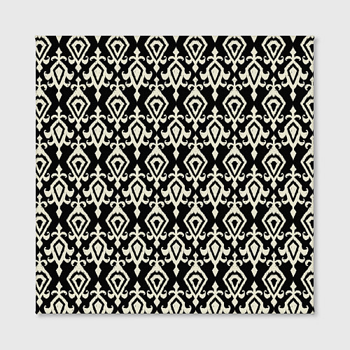 Картина квадратная Черно-белый орнамент / 3D-принт – фото 2