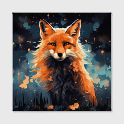 Холст квадратный Fox in the forest, цвет: 3D-принт — фото 2