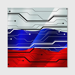 Холст квадратный Символика: русский хакер, цвет: 3D-принт — фото 2