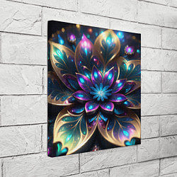 Холст квадратный Абстрактный фрактальный цветок, цвет: 3D-принт — фото 2
