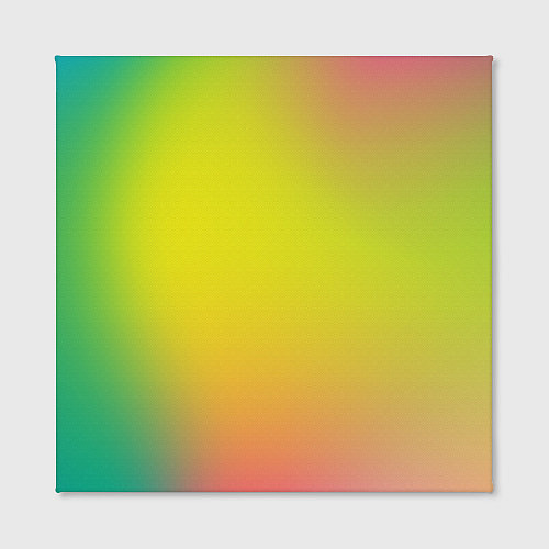 Картина квадратная Желтый и зеленый градиент / 3D-принт – фото 2