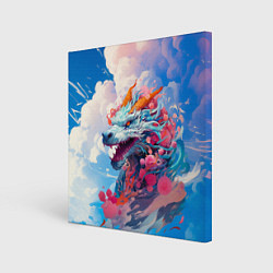 Холст квадратный Небесный дракон, цвет: 3D-принт