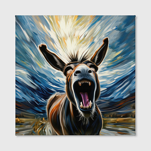 Картина квадратная Крик осла / 3D-принт – фото 2
