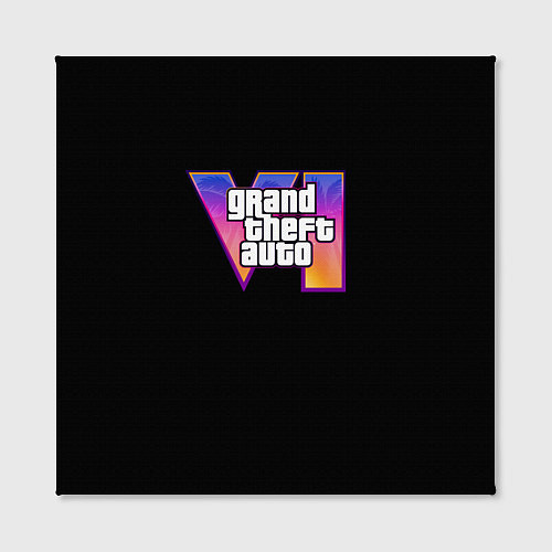 Картина квадратная Gta 6 logo / 3D-принт – фото 2