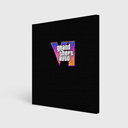 Картина квадратная Gta 6 logo