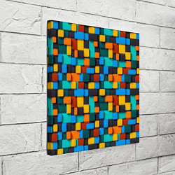 Холст квадратный Абстракция стикеры, цвет: 3D-принт — фото 2