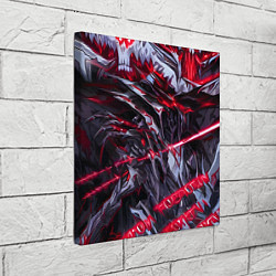 Холст квадратный Красная адская броня, цвет: 3D-принт — фото 2