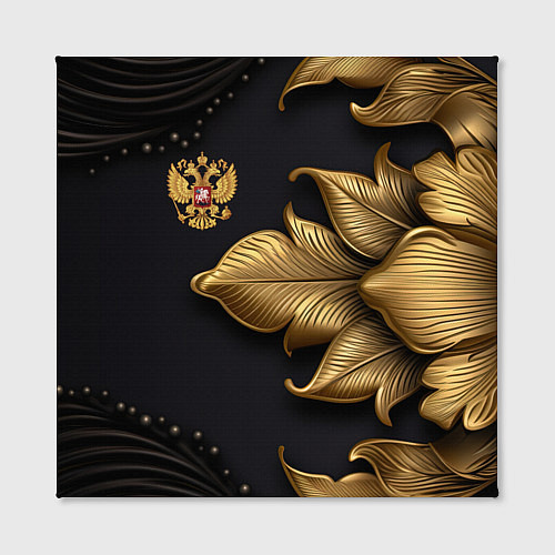 Картина квадратная Золотой герб России / 3D-принт – фото 2