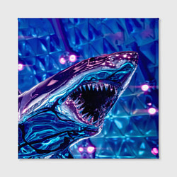 Холст квадратный Фиолетовая акула, цвет: 3D-принт — фото 2