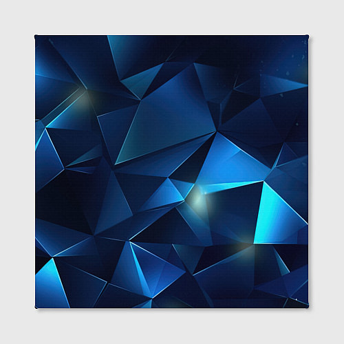 Картина квадратная Синяя геометрическая абстракция / 3D-принт – фото 2