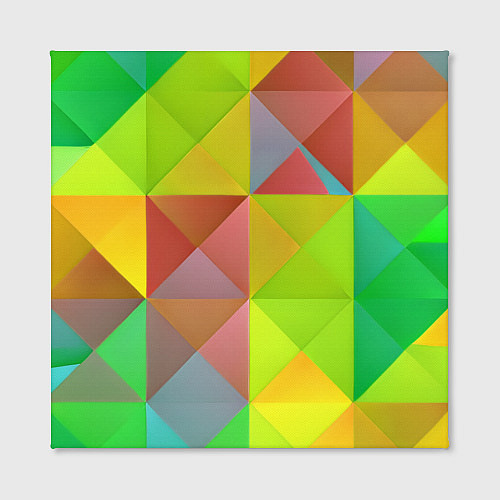 Картина квадратная Разноцветные фигуры / 3D-принт – фото 2