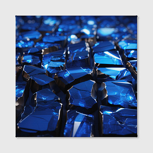 Картина квадратная Синие яркие кубики / 3D-принт – фото 2