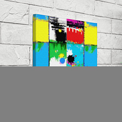 Холст квадратный Абстракция - пэчворк, цвет: 3D-принт — фото 2