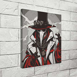 Холст квадратный Красный чумной доктор, цвет: 3D-принт — фото 2