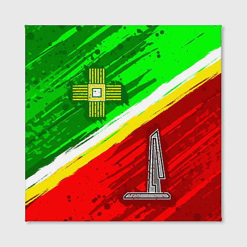 Картина квадратная Флаг Зеленограадского АО / 3D-принт – фото 2