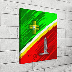 Холст квадратный Флаг Зеленограадского АО, цвет: 3D-принт — фото 2