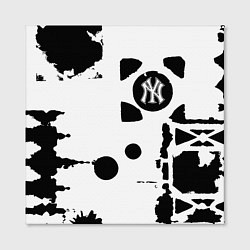 Холст квадратный New York yankees - baseball team pattern, цвет: 3D-принт — фото 2