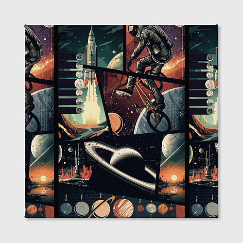 Картина квадратная GTA space art / 3D-принт – фото 2