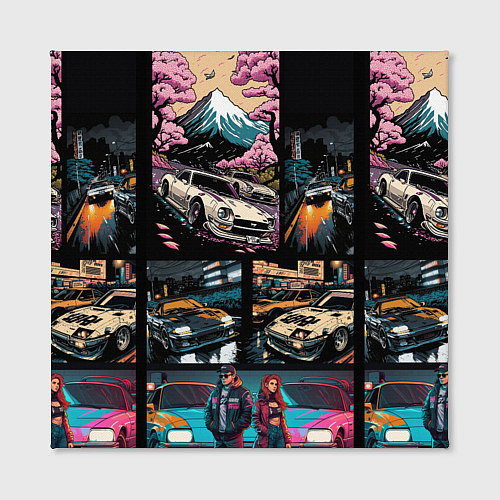 Картина квадратная Japanese jdm art / 3D-принт – фото 2