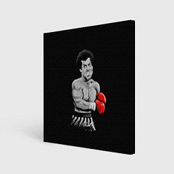 Холст квадратный Rocky Balboa, цвет: 3D-принт