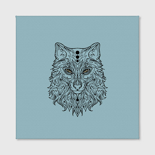 Картина квадратная Волчица серо-голубой / 3D-принт – фото 2