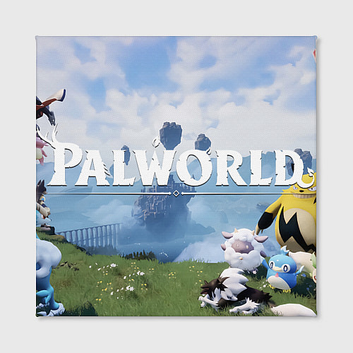 Картина квадратная Остров палов Palworld / 3D-принт – фото 2