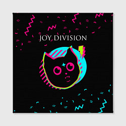 Холст квадратный Joy Division - rock star cat, цвет: 3D-принт — фото 2