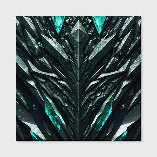 Картина квадратная Зелёная малахитовая броня / 3D-принт – фото 2
