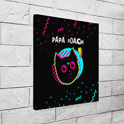 Холст квадратный Papa Roach - rock star cat, цвет: 3D-принт — фото 2