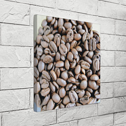 Холст квадратный Кофе зёрна, цвет: 3D-принт — фото 2