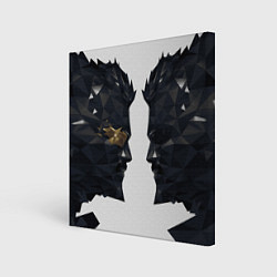 Картина квадратная Адам Дженсен в отражении deus ex