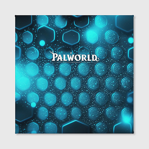 Картина квадратная Palworld логотип космический / 3D-принт – фото 2