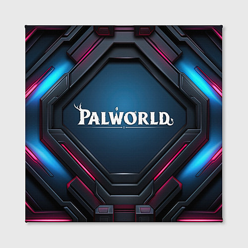 Картина квадратная Palworld логотип космический стиль / 3D-принт – фото 2