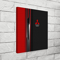 Холст квадратный Mitsubishi - carbon style, цвет: 3D-принт — фото 2