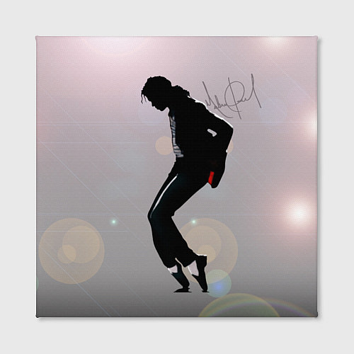 Картина квадратная Майкл Джексон под прожекторами - с автографом / 3D-принт – фото 2