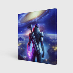 Холст квадратный Mass Effect - andromeda ai art, цвет: 3D-принт
