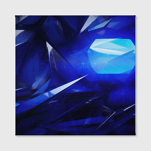 Картина квадратная Black and blue abstract background sport style / 3D-принт – фото 2