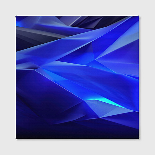 Картина квадратная Black and blue abstract background sport style / 3D-принт – фото 2