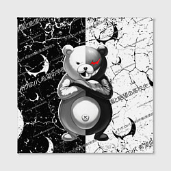 Холст квадратный Monokuma - Danganronpa, цвет: 3D-принт — фото 2
