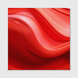 Холст квадратный Красная волна, цвет: 3D-принт — фото 2