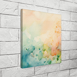 Холст квадратный Светлая акварель, цвет: 3D-принт — фото 2